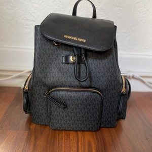Michael Kors Abbey Cargo backpack w/ black MK logo